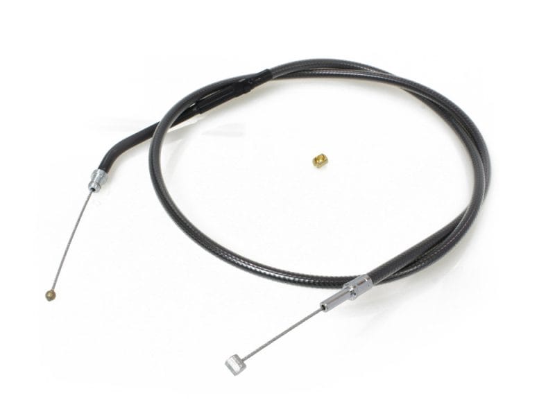 Flexible motorcycle throttle cable for Revelry Motorcycles, durable and high-performance.