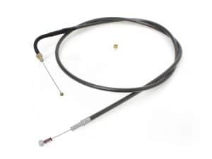 Flexible motorcycle throttle cable for Revelry Motorcycles, durable and reliable.