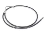 High-performance motorcycle brake line, Revelry Motorcycles, durable braided steel hose.
