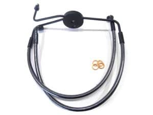 High-quality motorcycle fuel line with fittings and O-rings for Revelry Motorcycles.