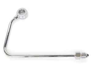 Steel motorcycle brake line for Revelry Motorcycles, durable and high-quality.