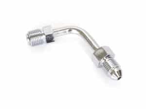 High-quality chrome motorcycle carburetor fuel screw with bent design for motorcycles.