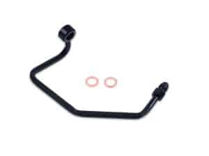 High-quality motorcycle oil feed line with O-rings for Revelry Motorcycles.