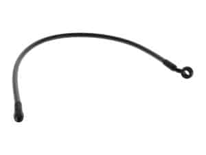 Flexible brake line for motorcycle front brake system.
