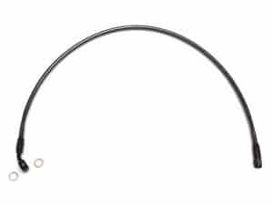 Flexible motorcycle brake or clutch line for Revelry Motorcycles, high-quality bike components.