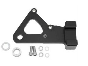 Right Hand Rear Caliper Mount - Black. Fits FXR 1982-1994 & FXWG 1984-1986 Models with 11.5in. Disc Rotor when using Performance Machine 125x4R Caliper.