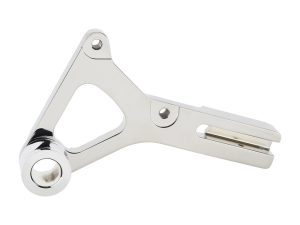 Right Hand Rear Caliper Mount - Chrome. Fits Dyna 2000-2005 with 11.5in. Disc Rotor when using Performance Machine 125x4R Caliper.