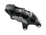 Right Hand Front 6 Piston Caliper - Black Contrast Cut. Fits most Big Twin 1984-1999 & Sportster 1984-1999 Models with 11.5in. Disc Rotor.
