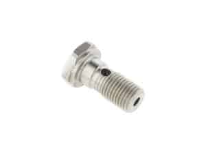 Bolt for motorcycle maintenance and repair, high-quality metallic fastener.