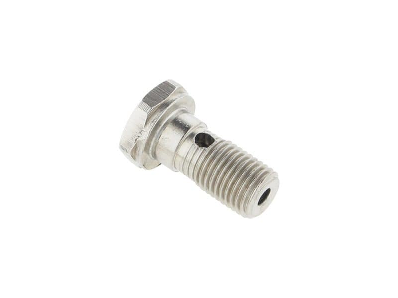 Bolt for motorcycle maintenance and repair, high-quality metallic fastener.