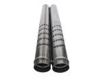 Heavy-duty motorcycle exhaust pipes for Revelry Motorcycles.