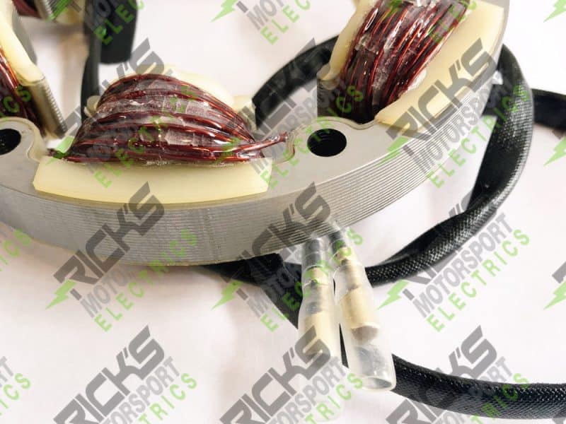 Rivatives Motorcycles electric motor component with wiring and cooling system, high-quality Australian bike parts.