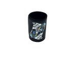 Revelry Cycles motorcycle-themed neoprene beverage holder with custom graphic design.