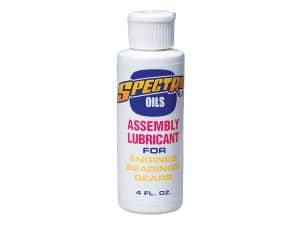 Spectro Oils assembly lubricant for motorcycle engines, bearings, and gears.