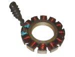 High-quality motorcycle stator coil for Yamaha and Harley Davidson engines.