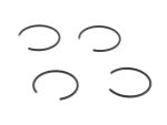 Piston Pin C/Clip - Pack of 4. Fits Big Twin 1999up.