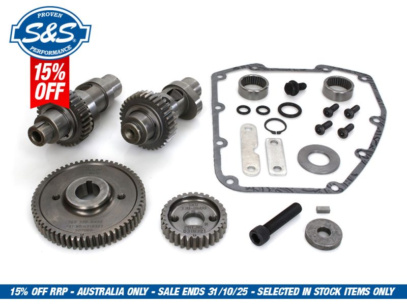 585GE Gear Drive Easy Start Camshaft Kit. Fits Dyna 2006 & Twin Cam 2007-2017.