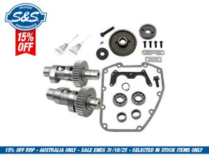 585GE Gear Drive Easy Start Camshaft Kit. Fits Twin Cam 1999-2006.