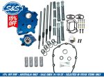 Cam Chest Kit with Chrome Pushrod Kit, No Cam - Suits Chain Drive Camshaft. Fits Touring 2017up & Softail 2018up with Oil Cooled Engines.