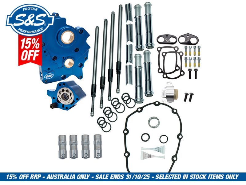 Cam Chest Kit with Chrome Pushrod Kit