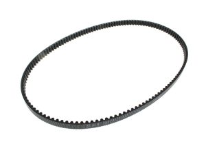 High-quality black motorcycle timing belt for Revelry Motorcycles, durable and reliable parts.