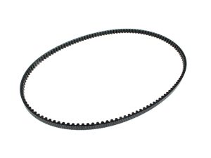 V-Belt for motorcycle gear transmission, black rubber drive belt for bikes.