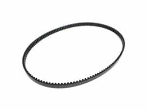 Round black motorcycle timing belt for Revelry Motorcycles bikes.