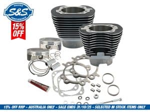 High-performance motorcycle engine parts kit from Revelry Motorcycles in Australia.
