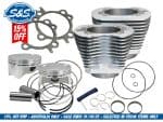 Piston and gasket kit for motorcycle engines with high performance reliability.
