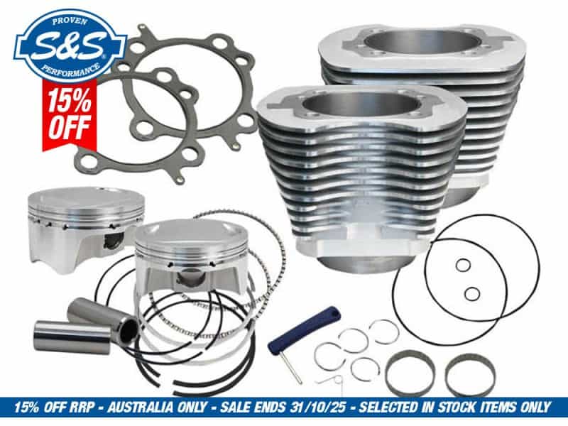 98ci Big Bore Kit - Silver. Fits Fits Twin Cam 1999-2006 Piston and gasket kit for motorcycle engines with high performance reliability.