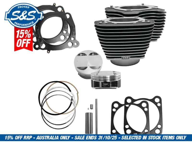 High-performance motorcycle engine parts for Revelry Motorcycles in Australia.