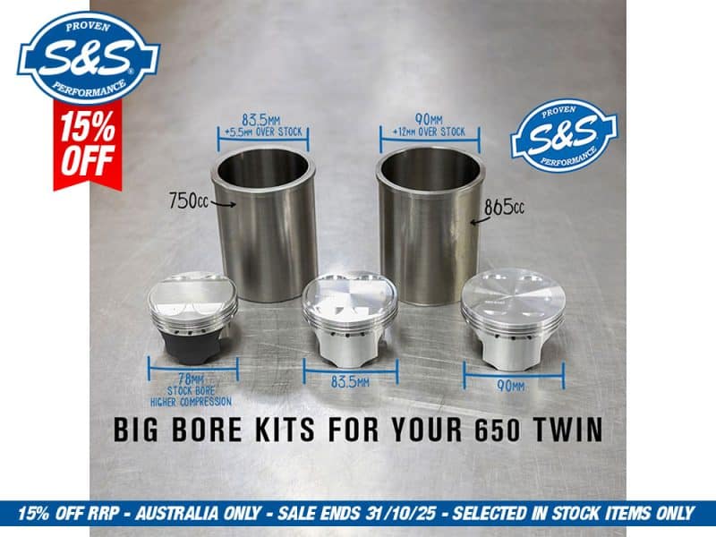 High-performance motorcycle big bore kits for Yamaha YZ650 twin engines.