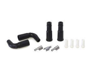Spark Plug Wire Boot Kit - Black. Twin Cam Style.