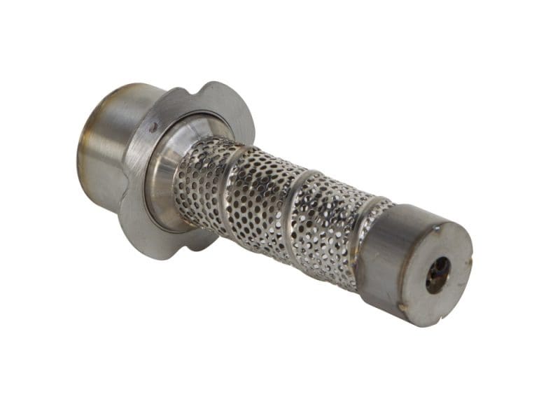 High-performance motorcycle exhaust baffle for Revelry Motorcycles Australia.