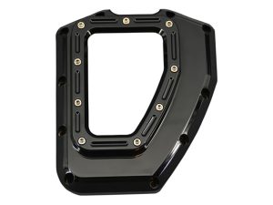 Assault Clear Cam Cover - Gloss Black. Fits Twin Cam 2001-2017.