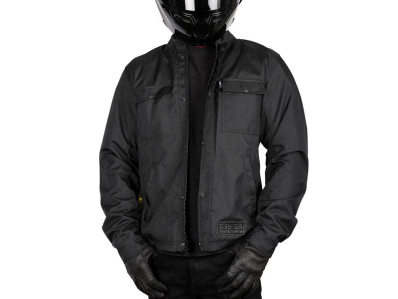 High-quality black motorcycle riding jacket with protective features, perfect for motorcycle enthusiasts in Australia.