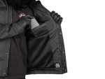 Mobile phone in black motorcycle jacket pocket, biker gear, Revelry Motorcycles, riding apparel, motorcycle accessories.