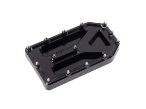 Aggressor Brake Pedal Pad - Black. Fits Touring 1980up, FL Softail 1986-2017 & Dyna Switchback 2012-2016