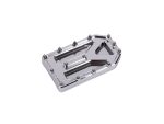 Aggressor Brake Pedal Pad - Chrome. Fits Touring 1980up, FL Softail 1986-2017 & Dyna Switchback 2012-2016