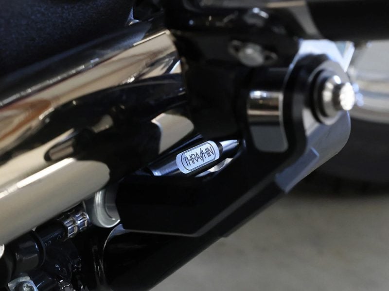 High-performance motorcycle suspension component at Revelry Motorcycles AU.