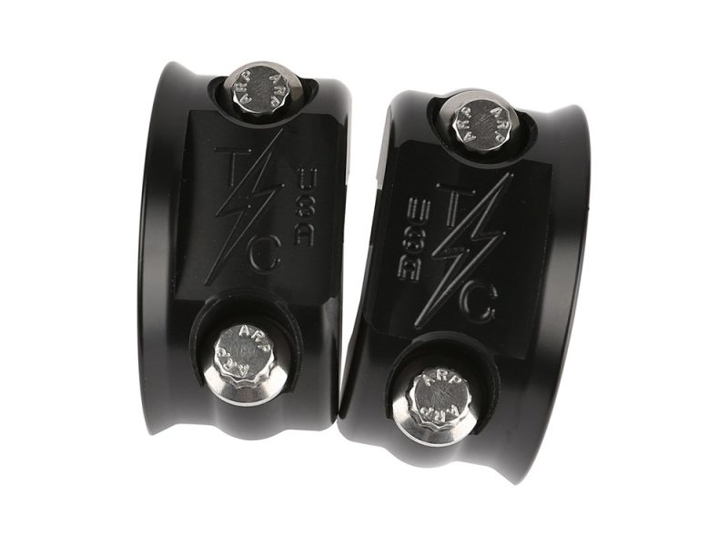 OG Clutch & Brake Perch Clamp - Black. Fits Softail 1984-2024