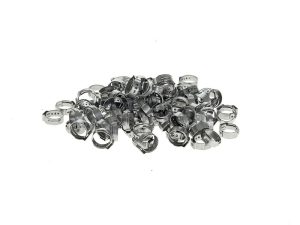 1/2in. Stepless Ear Clamps - Pack of 100. Size range is 12.0mm to 14.5mm