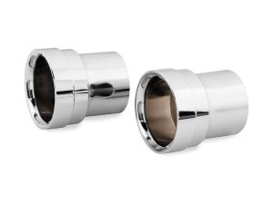 Straight Cut End Caps - Pair. Fits Vance & Hines Big Shots & Big Shots Long Exhaust