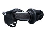High-performance motorcycle air intake with carbon fibre and premium air filter for Revelry Motorcycles.