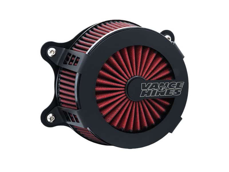 VO2 Cage Fighter Air Cleaner Kit - Black. Fits Softail 2000-2015 High-performance motorcycle air filter with black and red design for Revelry Motorcycles in Australia.