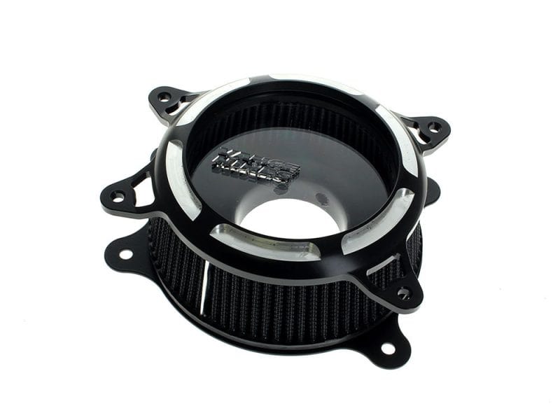 High-performance motorcycle air intake with sleek design for revelry motorcycles enthusiasts.