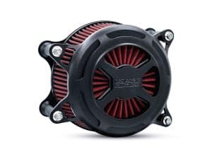 High-performance motorcycle air filter for Revelry Motorcycles.