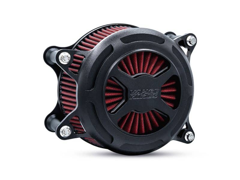 VO2 X Air Cleaner Kit - Wrinkle Black. Fits CVO Touring 2023up High-performance motorcycle air filter for Revelry Motorcycles.
