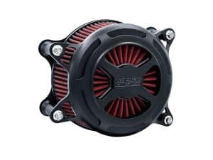 High-performance motorcycle air filter for Revelry Motorcycles, enhances engine airflow and power.