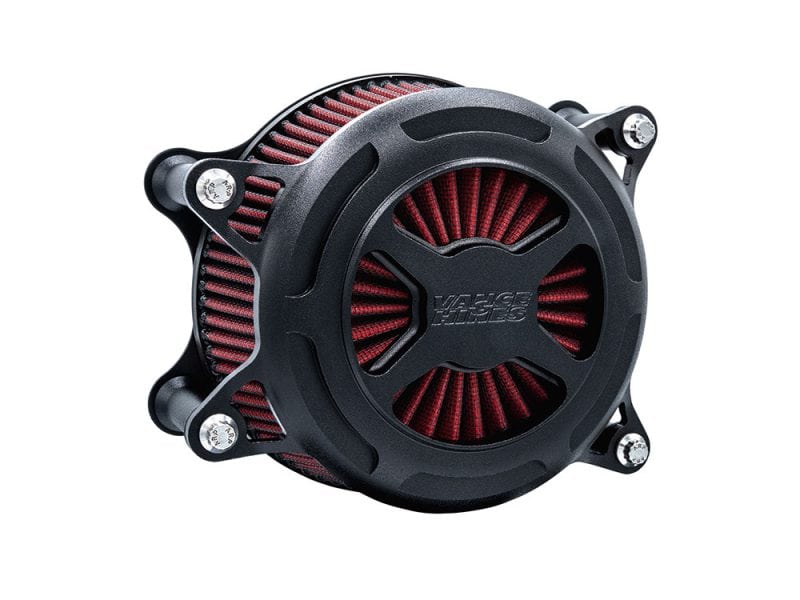 High-performance motorcycle air filter for Revelry Motorcycles, enhances engine airflow and power.